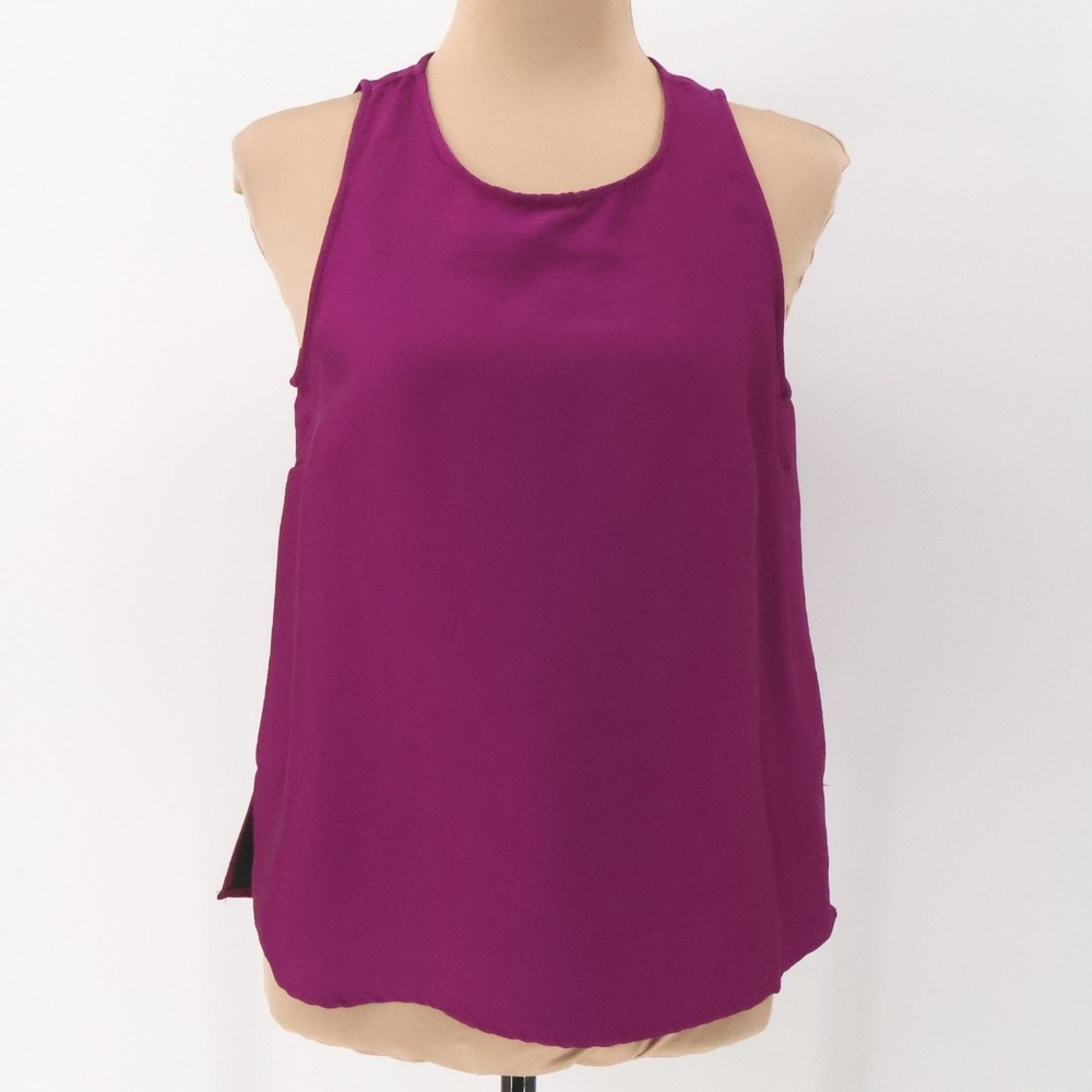 Vince Camuto Dark Fuschia Tank‎ Top Blouse Womens Layering Career Office Size XS